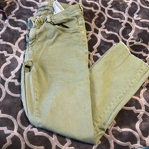 ZARA, Basic Denim, Green Jeans, US 6